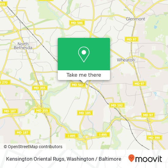 Mapa de Kensington Oriental Rugs, 4000 Howard Ave