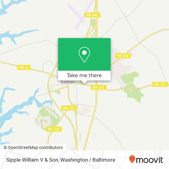 Mapa de Sipple William V & Son, 518 Dover Rd