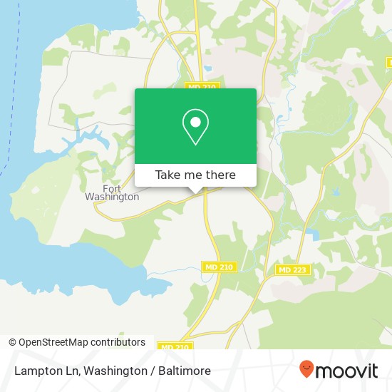 Mapa de Lampton Ln, Fort Washington, MD 20744