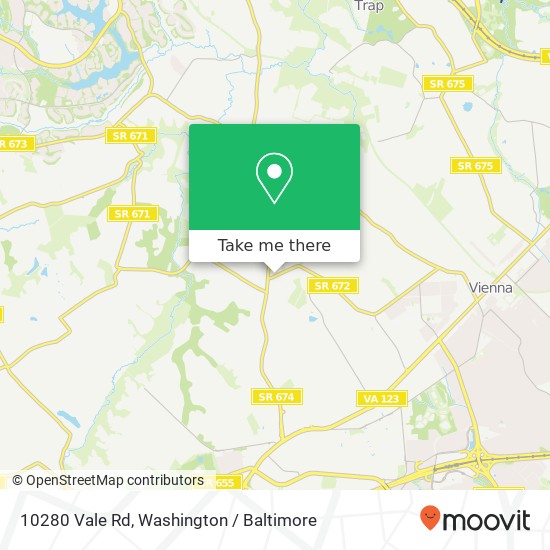 Mapa de 10280 Vale Rd, Vienna, VA 22181