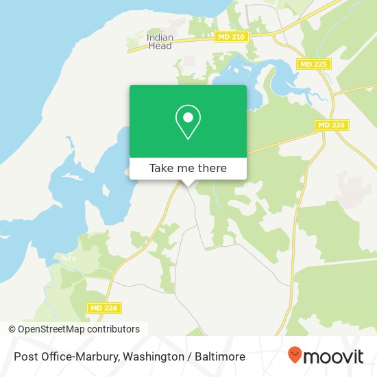 Mapa de Post Office-Marbury, 4570 Bicknell Rd
