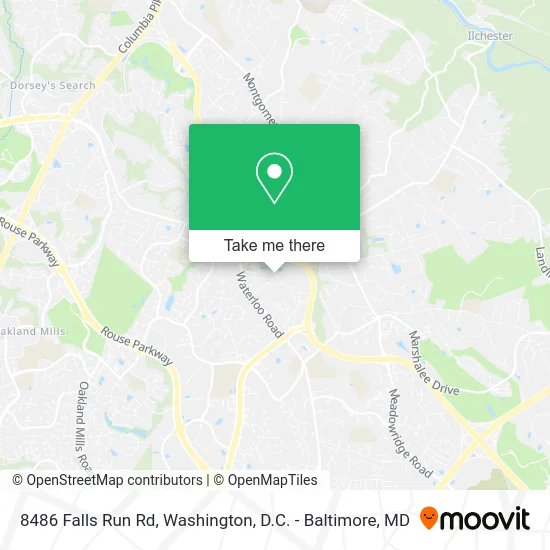 8486 Falls Run Rd map