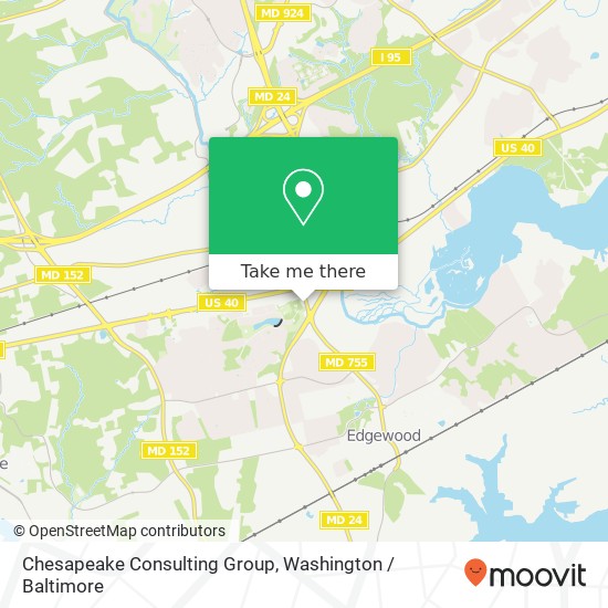 Mapa de Chesapeake Consulting Group, 1010 Edgewood Rd