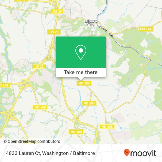 4833 Lauren Ct, Ellicott City, MD 21043 map