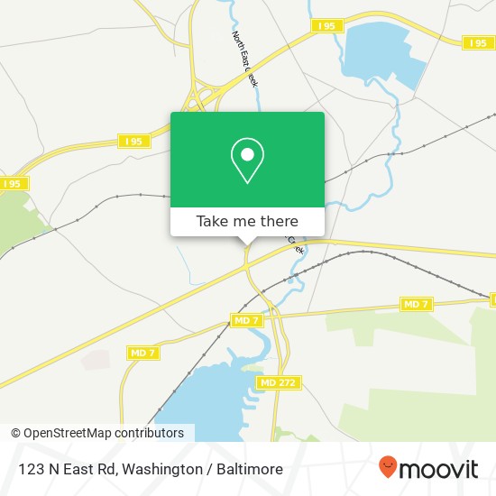 Mapa de 123 N East Rd, North East, MD 21901