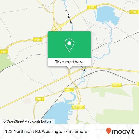 Mapa de 123 North East Rd, North East, MD 21901