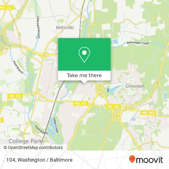 104, 6017 Springhill Dr #104, Greenbelt, MD 20770, USA map