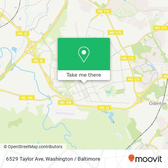 Mapa de 6529 Taylor Ave, Fort Meade, MD 20755