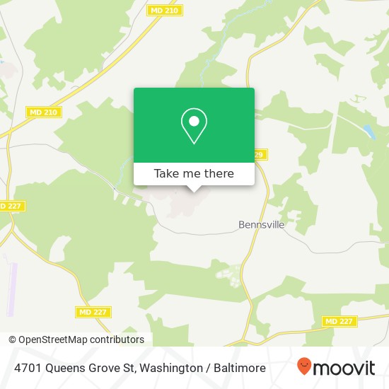 Mapa de 4701 Queens Grove St, White Plains, MD 20695