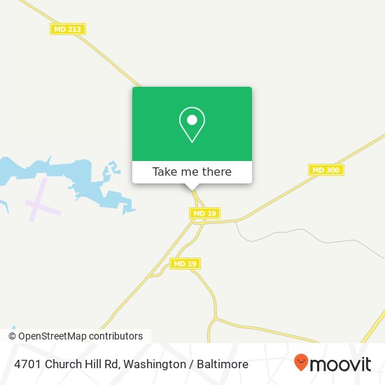 Mapa de 4701 Church Hill Rd, Church Hill, MD 21623