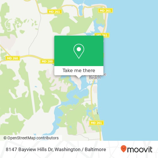 8147 Bayview Hills Dr, Chesapeake Beach, MD 20732 map