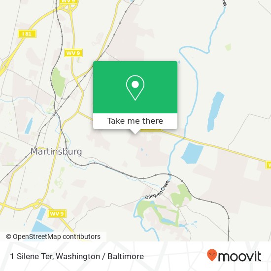 Mapa de 1 Silene Ter, Martinsburg, WV 25404