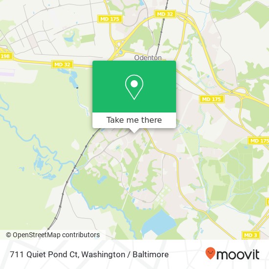 Mapa de 711 Quiet Pond Ct, Odenton, MD 21113