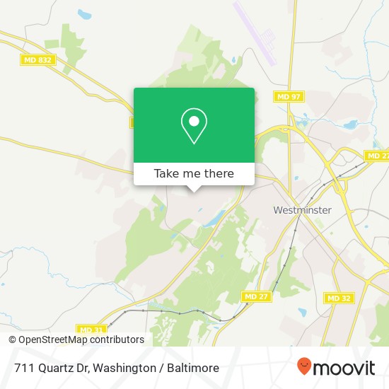 Mapa de 711 Quartz Dr, Westminster, MD 21158