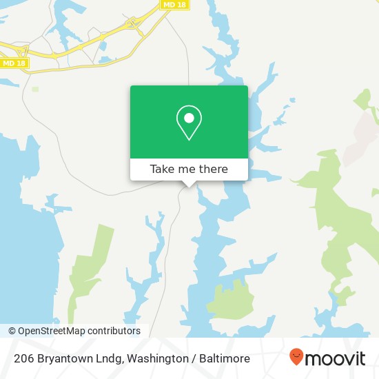 Mapa de 206 Bryantown Lndg, Queenstown, MD 21658