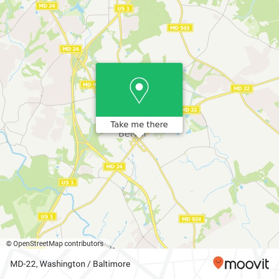 MD-22, Bel Air, MD 21014 map