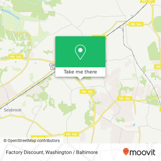 Mapa de Factory Discount, 11403 Old Prospect Hill Rd