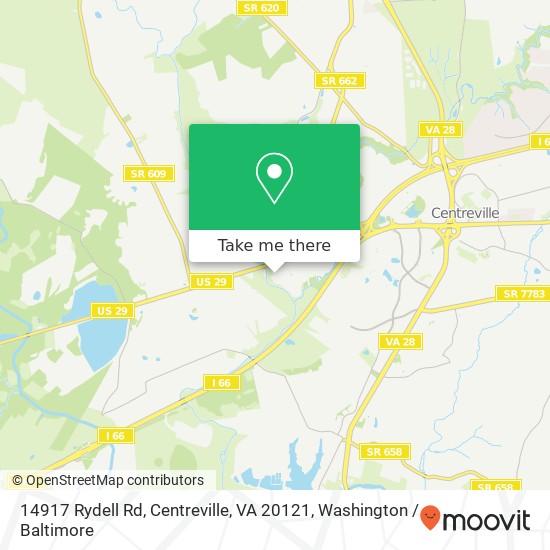14917 Rydell Rd, Centreville, VA 20121 map