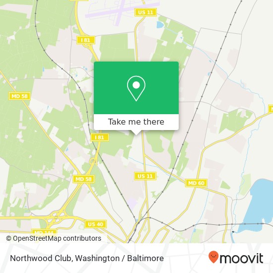 Northwood Club, 13116 Pennsylvania Ave map