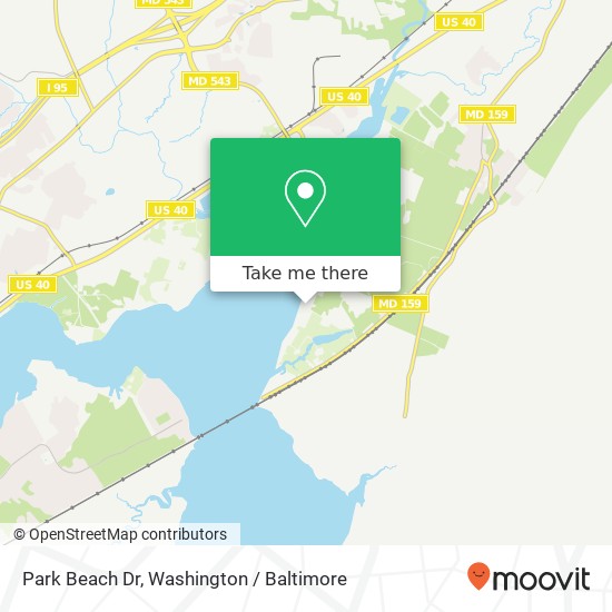 Park Beach Dr, Aberdeen, MD 21001 map