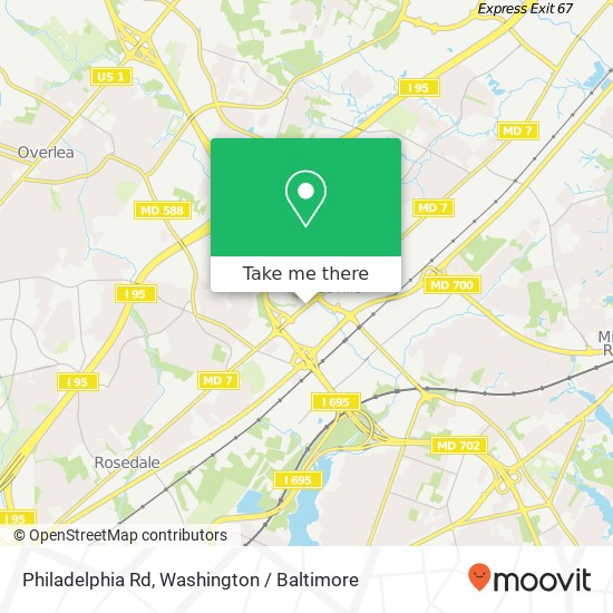 Philadelphia Rd, Rosedale, MD 21237 map