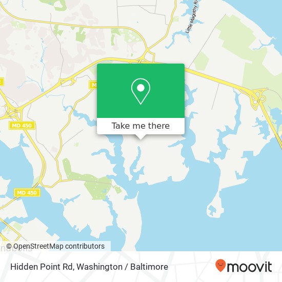 Mapa de Hidden Point Rd, Annapolis, MD 21409