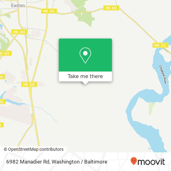 6982 Manadier Rd, Easton, MD 21601 map