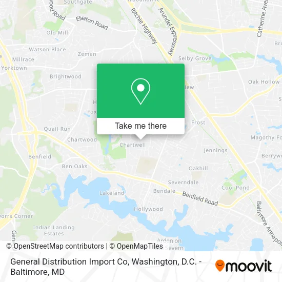 General Distribution Import Co, 320 Lynwood Dr map