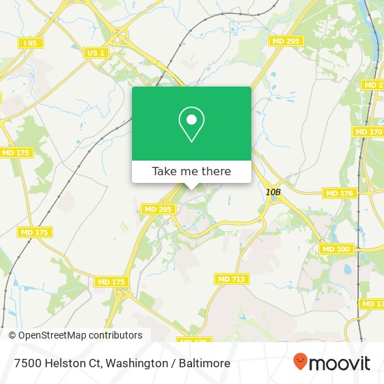 Mapa de 7500 Helston Ct, Hanover, MD 21076