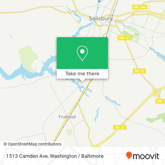 1513 Camden Ave, Salisbury, MD 21801 map