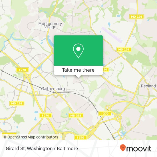 Mapa de Girard St, Gaithersburg, MD 20877