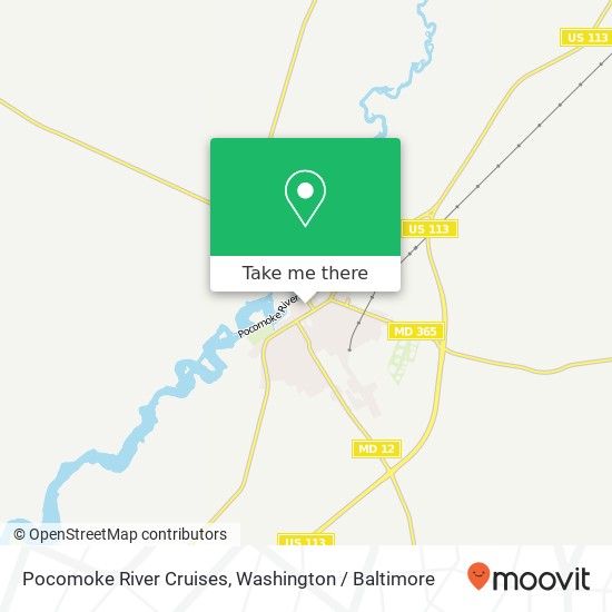 Mapa de Pocomoke River Cruises