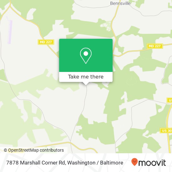 7878 Marshall Corner Rd, Pomfret, MD 20675 map