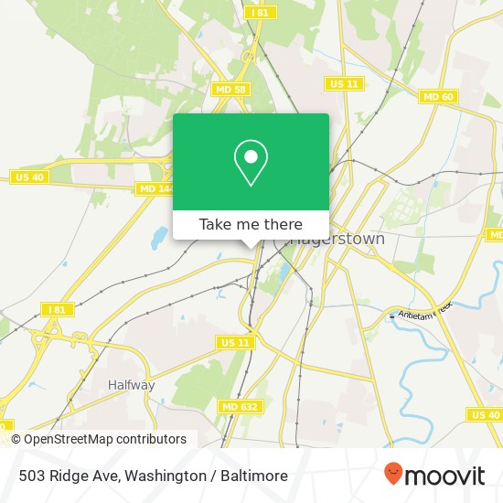 503 Ridge Ave, Hagerstown, MD 21740 map