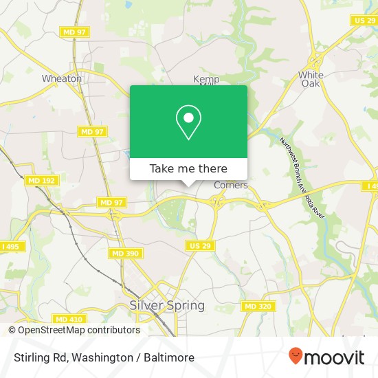 Stirling Rd, Silver Spring (TAKOMA PARK), MD 20901 map