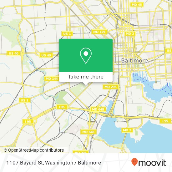 1107 Bayard St, Baltimore, MD 21223 map