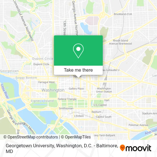 Georgetown University map