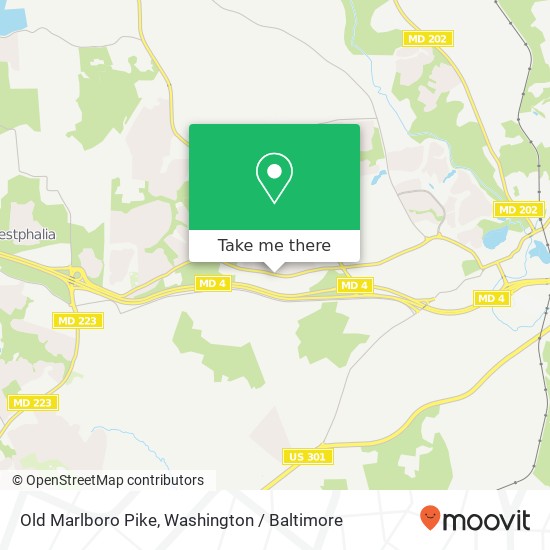 Mapa de Old Marlboro Pike, Upper Marlboro, MD 20772