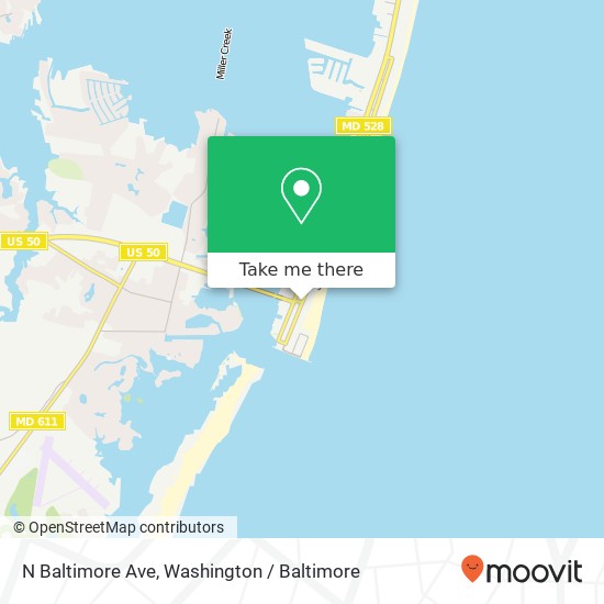 N Baltimore Ave, Ocean City, MD 21842 map