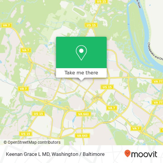 Mapa de Keenan Grace L MD, 51 Catoctin Cir NE