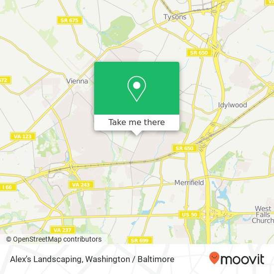 Mapa de Alex's Landscaping, 238 Cedar Ln SE