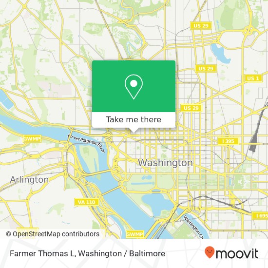 Farmer Thomas L, 2121 K St NW map