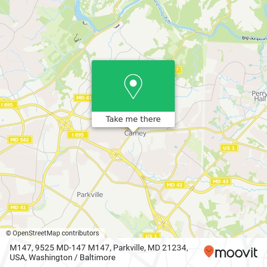 M147, 9525 MD-147 M147, Parkville, MD 21234, USA map
