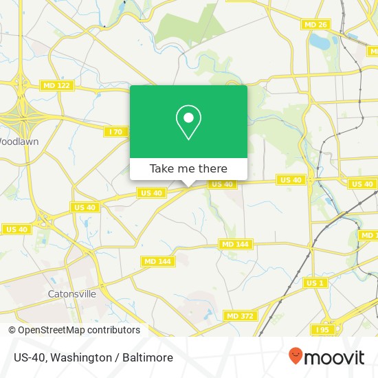Mapa de US-40, Baltimore, MD 21229