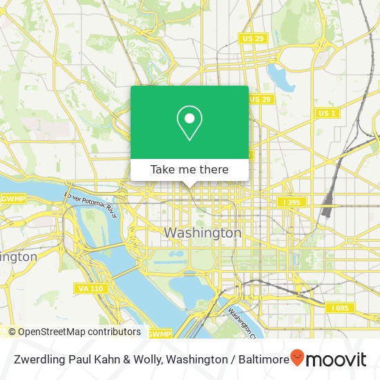 Zwerdling Paul Kahn & Wolly, 1025 Connecticut Ave NW map