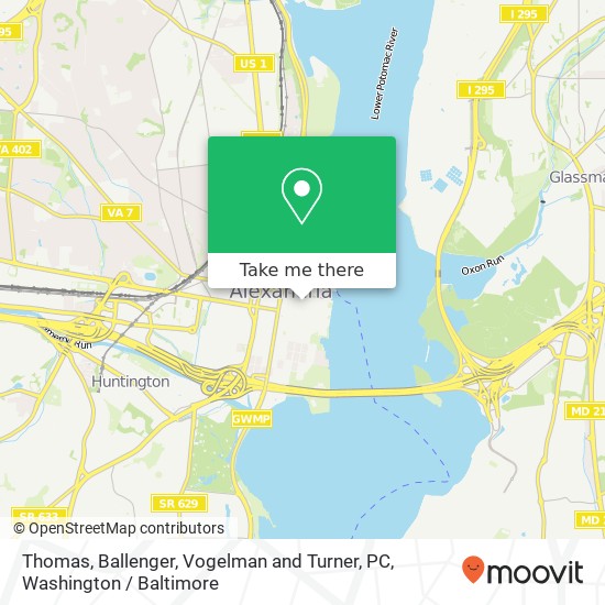Mapa de Thomas, Ballenger, Vogelman and Turner, PC, 124 S Royal St
