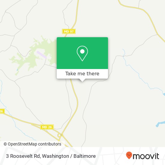 Mapa de 3 Roosevelt Rd, Sykesville, MD 21784