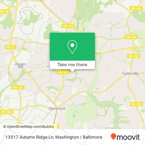 13517 Autumn Ridge Ln, Silver Spring, MD 20906 map