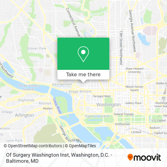 Mapa de Of Surgery Washington Inst