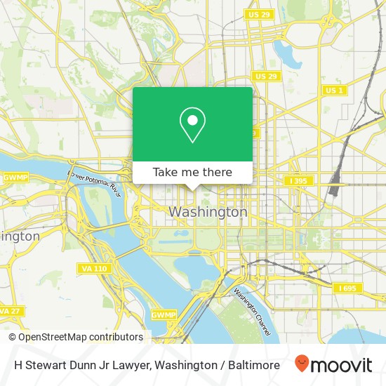 Mapa de H Stewart Dunn Jr Lawyer, 1700 Pennsylvania Ave NW